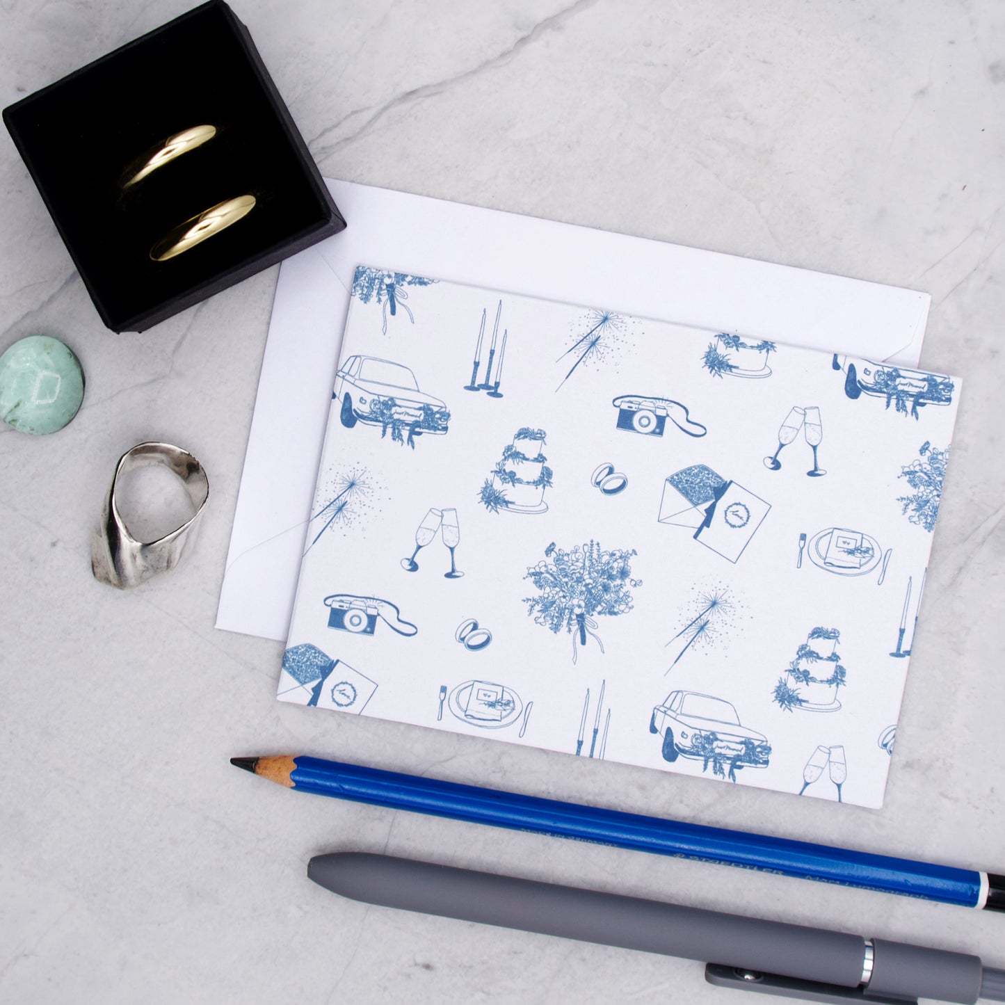 Wedding Toile Card Set