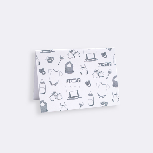 Baby Toile Card Set