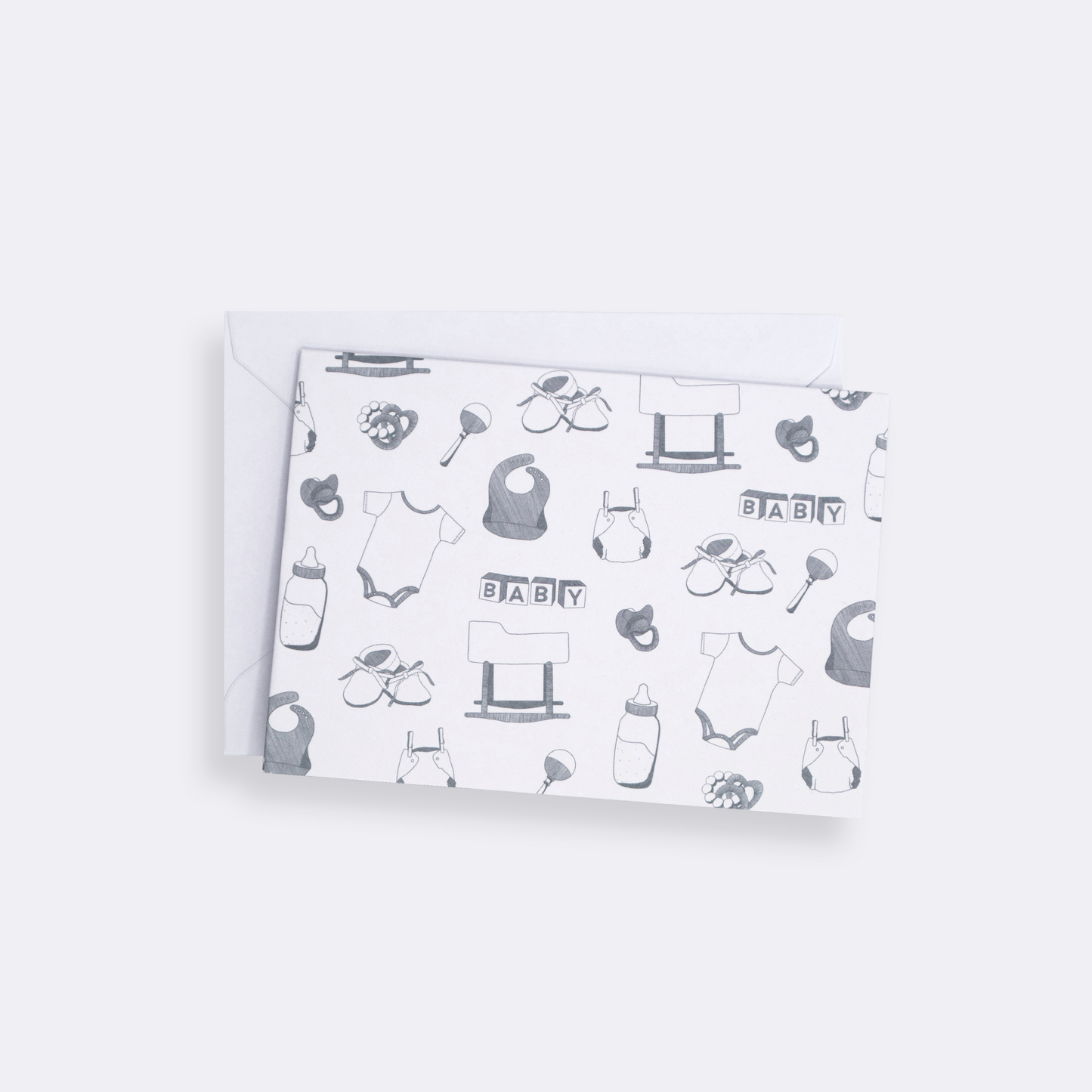 Baby Toile Card Set