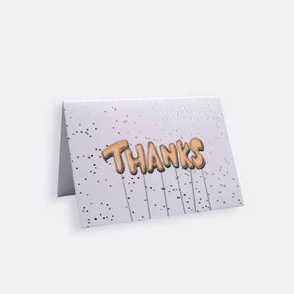 Letter Balloons Thank You Card Set